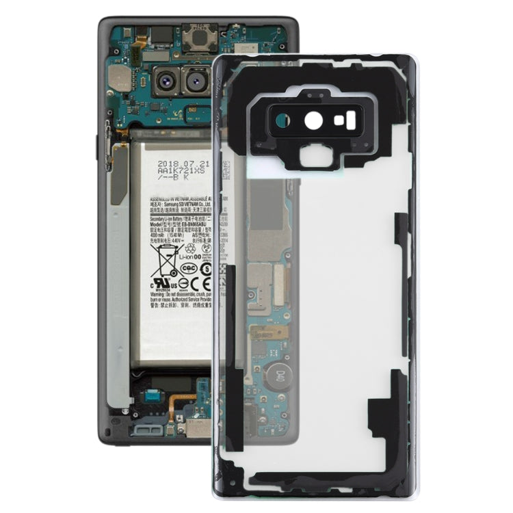 For Samsung Galaxy Note9 / N960D N960F Transparent Battery Back Cover with Camera Lens Cover (Transparent) - Back Cover by buy2fix | Online Shopping UK | buy2fix