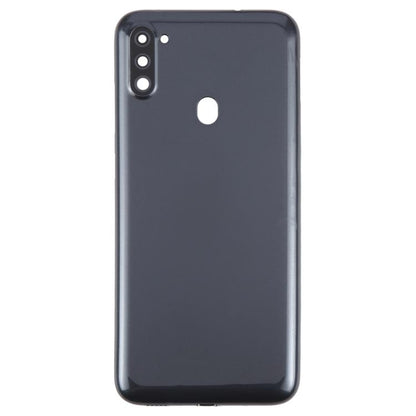 For Samsung Galaxy A11 SM-A115F Back Cover with Camera Lens Cover (Black) - Back Cover by buy2fix | Online Shopping UK | buy2fix