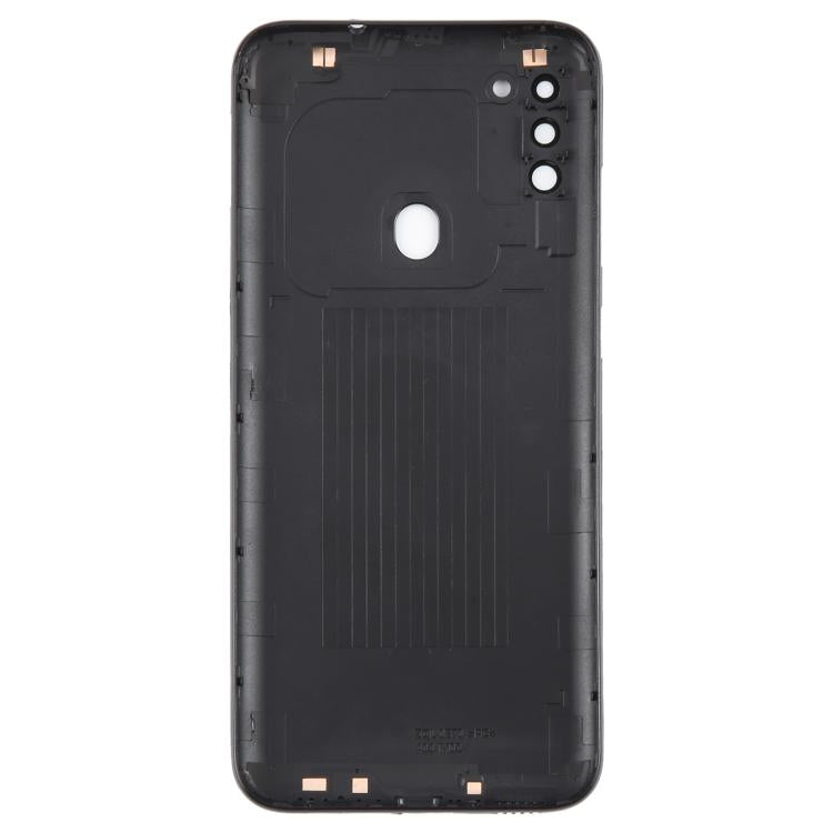 For Samsung Galaxy A11 SM-A115F Back Cover with Camera Lens Cover (Black) - Back Cover by buy2fix | Online Shopping UK | buy2fix