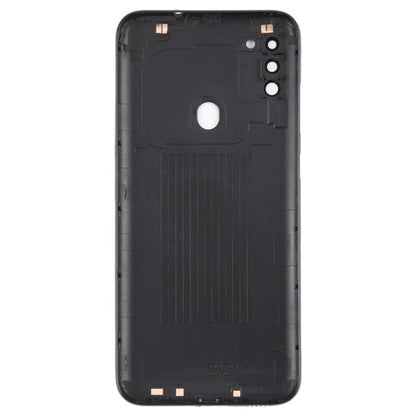 For Samsung Galaxy A11 SM-A115F Back Cover with Camera Lens Cover (Black) - Back Cover by buy2fix | Online Shopping UK | buy2fix