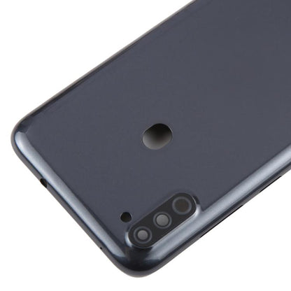 For Samsung Galaxy A11 SM-A115F Back Cover with Camera Lens Cover (Black) - Back Cover by buy2fix | Online Shopping UK | buy2fix