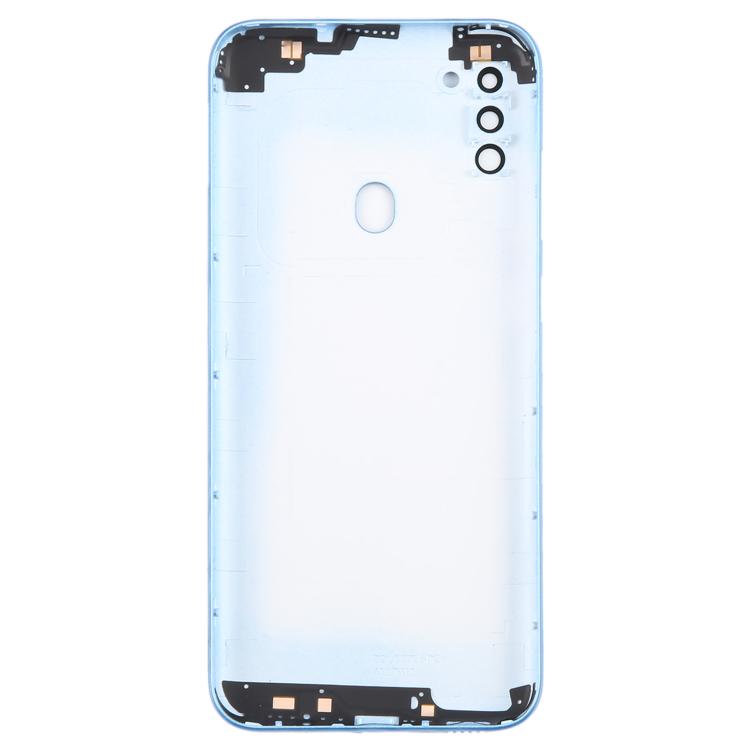 For Samsung Galaxy A11 SM-A115F Back Cover with Camera Lens Cover(Blue) - Back Cover by buy2fix | Online Shopping UK | buy2fix