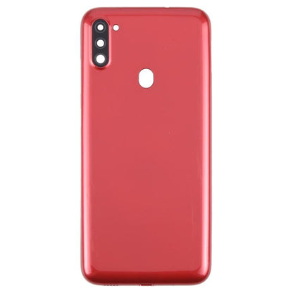 For Samsung Galaxy A11 SM-A115F Back Cover with Camera Lens Cover(Red) - Back Cover by buy2fix | Online Shopping UK | buy2fix