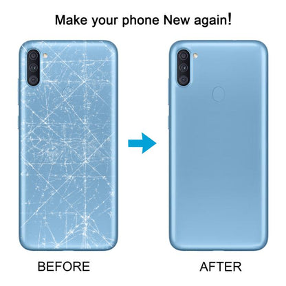 For Samsung Galaxy A11 SM-A115F Back Cover with Camera Lens Cover(Blue) - Back Cover by buy2fix | Online Shopping UK | buy2fix