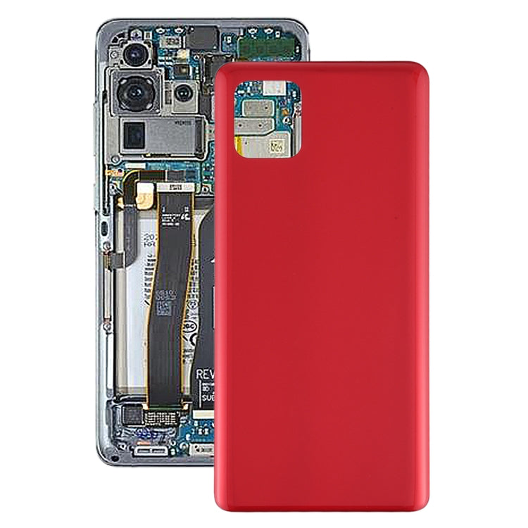 For Samsung Galaxy A91 Battery Back Cover (Red) - Back Cover by buy2fix | Online Shopping UK | buy2fix
