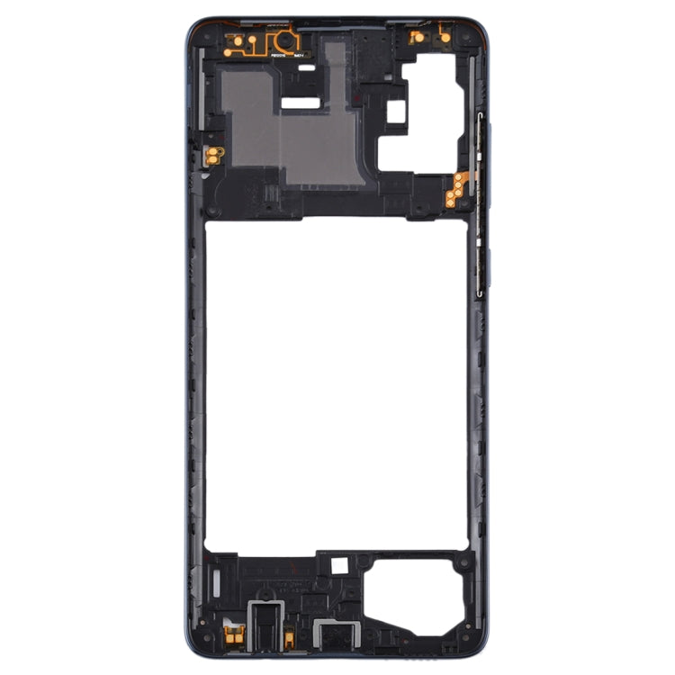 For Samsung Galaxy A71  Middle Frame Bezel Plate (Black) - Frame Bezel Plate by buy2fix | Online Shopping UK | buy2fix