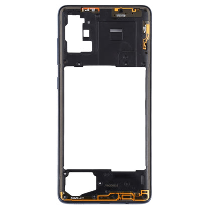 For Samsung Galaxy A71  Middle Frame Bezel Plate (Black) - Frame Bezel Plate by buy2fix | Online Shopping UK | buy2fix