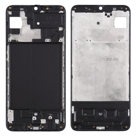 For Samsung Galaxy A70s  Front Housing LCD Frame Bezel Plate (Black) - Frame Bezel Plate by buy2fix | Online Shopping UK | buy2fix