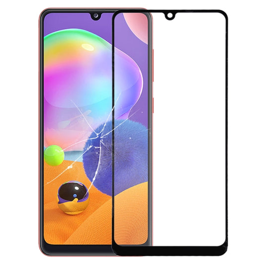 For Samsung Galaxy A31 Front Screen Outer Glass Lens (Black) - Outer Glass Lens by buy2fix | Online Shopping UK | buy2fix