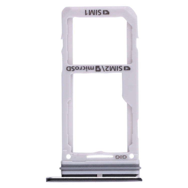 For Galaxy S8 / S8+ 2 SIM Card Tray / Micro SD Card Tray (Black) - Card Tray by buy2fix | Online Shopping UK | buy2fix