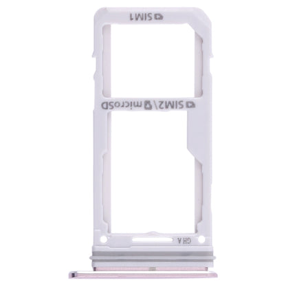For Galaxy S8 / S8+ 2 SIM Card Tray / Micro SD Card Tray (Pink) - Card Tray by buy2fix | Online Shopping UK | buy2fix