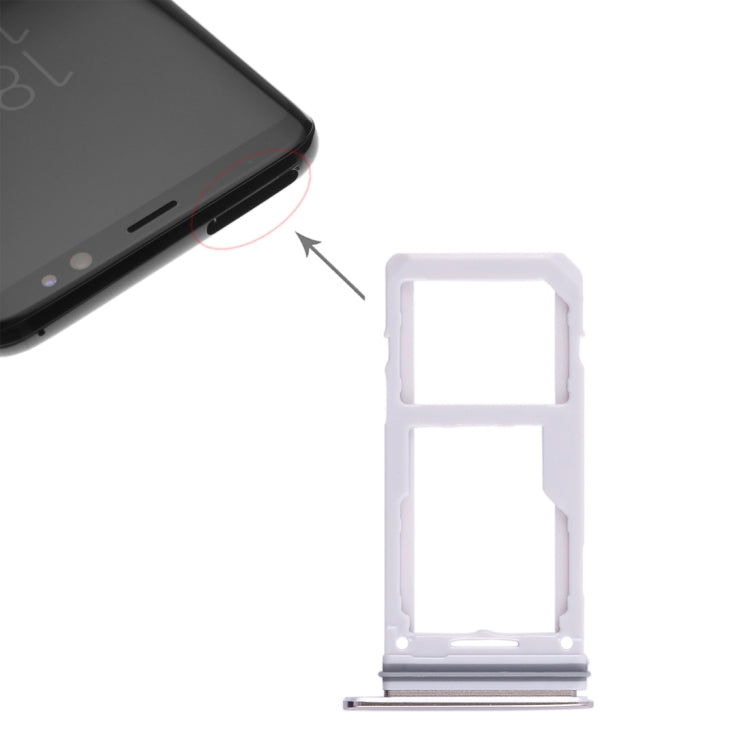 For Galaxy S8 / S8+ 2 SIM Card Tray / Micro SD Card Tray (Gold) - Card Tray by buy2fix | Online Shopping UK | buy2fix