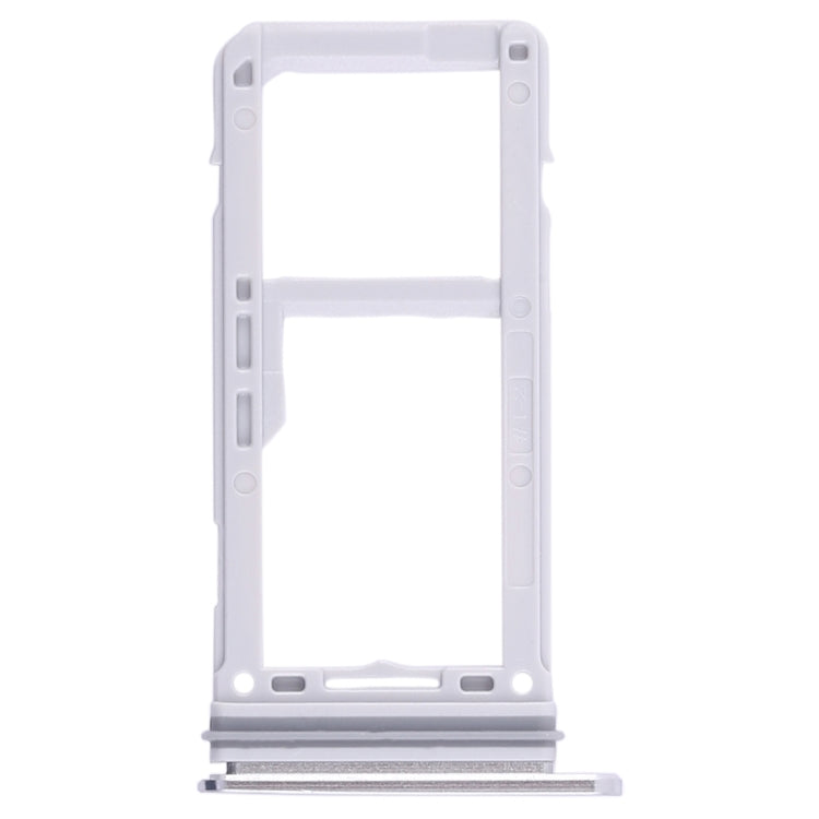 For Galaxy S8 / S8+ 2 SIM Card Tray / Micro SD Card Tray (Silver) - Card Tray by buy2fix | Online Shopping UK | buy2fix