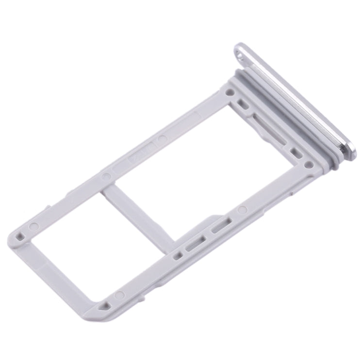 For Galaxy S8 / S8+ 2 SIM Card Tray / Micro SD Card Tray (Silver) - Card Tray by buy2fix | Online Shopping UK | buy2fix