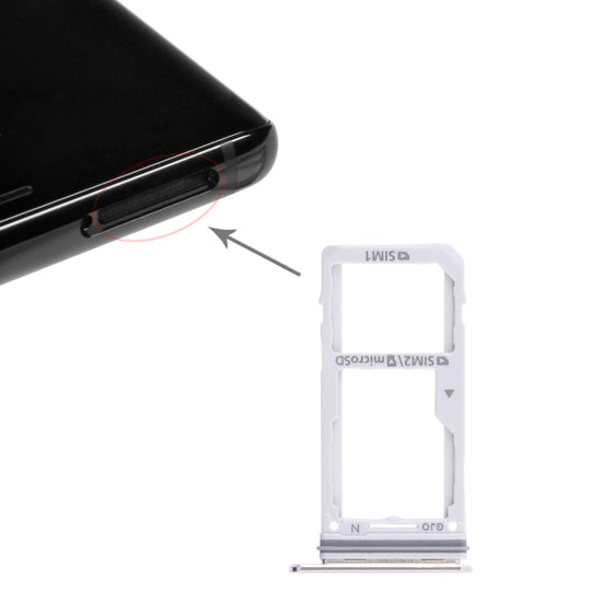 For Galaxy Note 8 2 SIM Card Tray / Micro SD Card Tray (Gold)