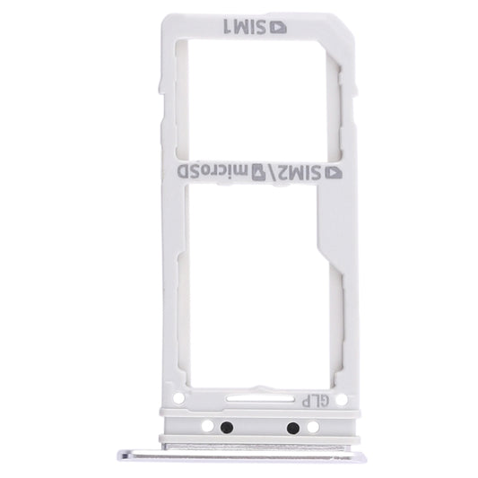 For Galaxy Note 8 2 SIM Card Tray / Micro SD Card Tray (Silver) - Card Tray by buy2fix | Online Shopping UK | buy2fix