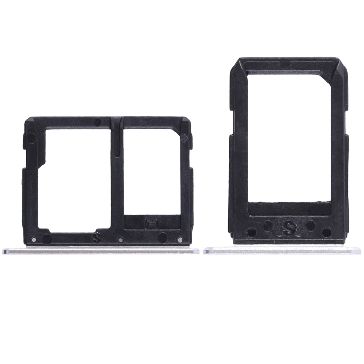 For Galaxy A5108 / A7108 2 SIM Card Tray + Micro SD Card Tray (White) - Card Tray by buy2fix | Online Shopping UK | buy2fix