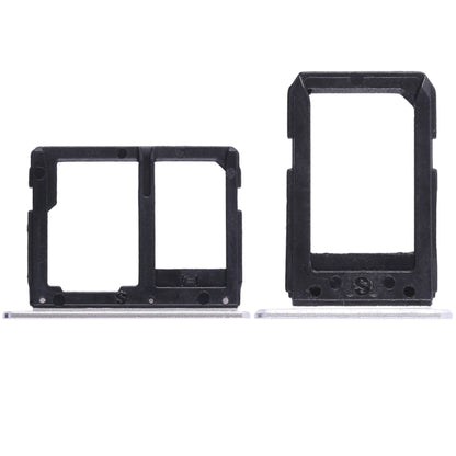 For Galaxy A5108 / A7108 2 SIM Card Tray + Micro SD Card Tray (White) - Card Tray by buy2fix | Online Shopping UK | buy2fix