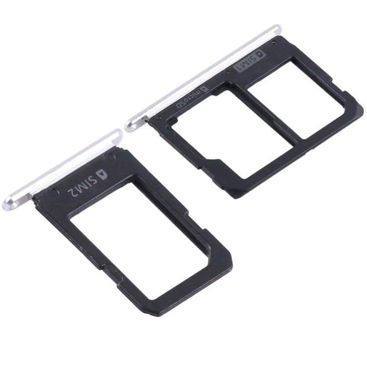 For Galaxy A5108 / A7108 2 SIM Card Tray + Micro SD Card Tray (White) - Card Tray by buy2fix | Online Shopping UK | buy2fix