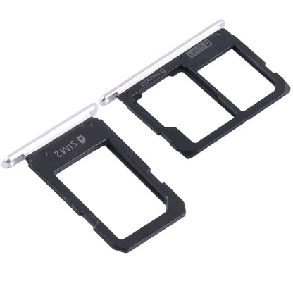 For Galaxy A5108 / A7108 2 SIM Card Tray + Micro SD Card Tray (White) - Card Tray by buy2fix | Online Shopping UK | buy2fix