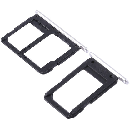 For Galaxy A5108 / A7108 2 SIM Card Tray + Micro SD Card Tray (White) - Card Tray by buy2fix | Online Shopping UK | buy2fix