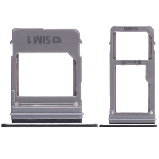 For Galaxy A520 / A720 2 SIM Card Tray + Micro SD Card Tray (Black) - Card Tray by buy2fix | Online Shopping UK | buy2fix