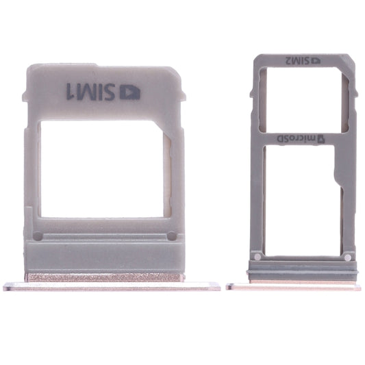For Galaxy A520 / A720 2 SIM Card Tray + Micro SD Card Tray (Pink) - Card Tray by buy2fix | Online Shopping UK | buy2fix