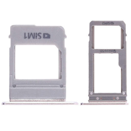 For Galaxy A520 / A720 2 SIM Card Tray + Micro SD Card Tray (Gold) - Card Tray by buy2fix | Online Shopping UK | buy2fix