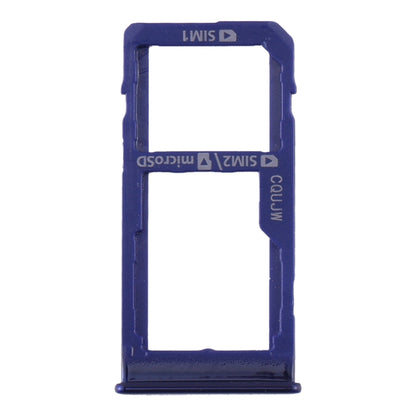 For Samsung Galaxy A60 SIM Card Tray + SIM Card Tray / Micro SD Card Tray (Blue) - Card Tray by buy2fix | Online Shopping UK | buy2fix