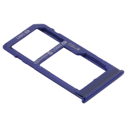 For Samsung Galaxy A60 SIM Card Tray + SIM Card Tray / Micro SD Card Tray (Blue) - Card Tray by buy2fix | Online Shopping UK | buy2fix