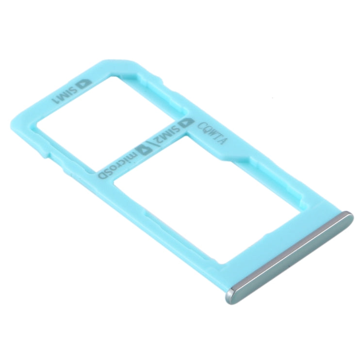 For Samsung Galaxy A60 SIM Card Tray + SIM Card Tray / Micro SD Card Tray (Baby Blue) - Card Tray by buy2fix | Online Shopping UK | buy2fix