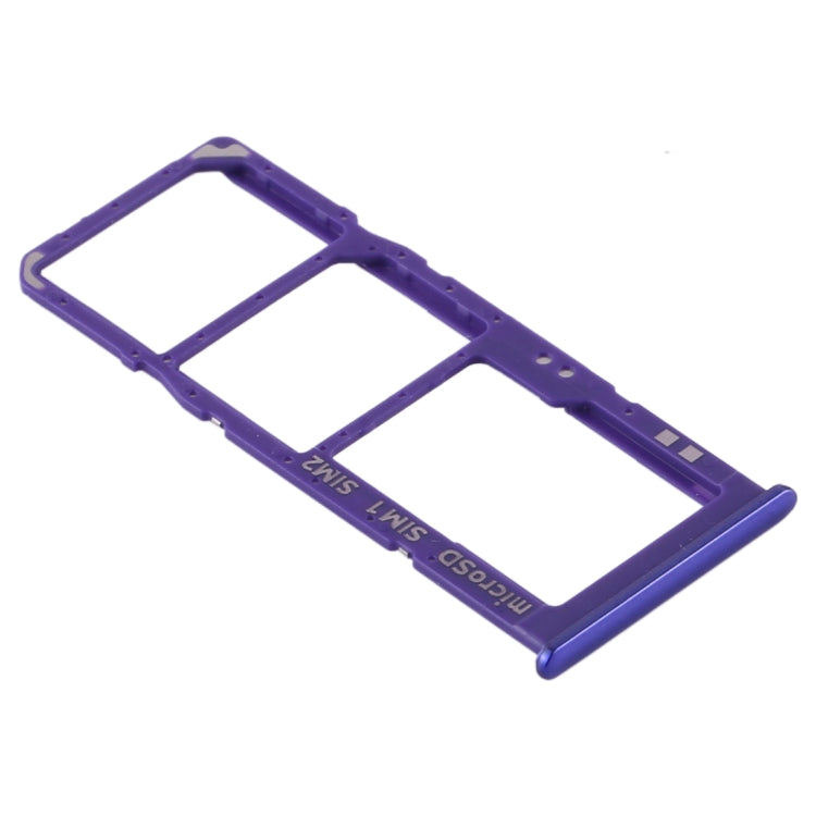 For Samsung Galaxy A30s SIM Card Tray + SIM Card Tray + Micro SD Card Tray (Blue) - Card Tray by buy2fix | Online Shopping UK | buy2fix
