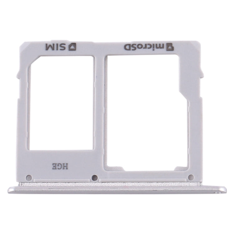 For Samsung Galaxy Tab S5e SM-T725 SIM Card Tray + Micro SD Card Tray (Silver) - Card Tray by buy2fix | Online Shopping UK | buy2fix