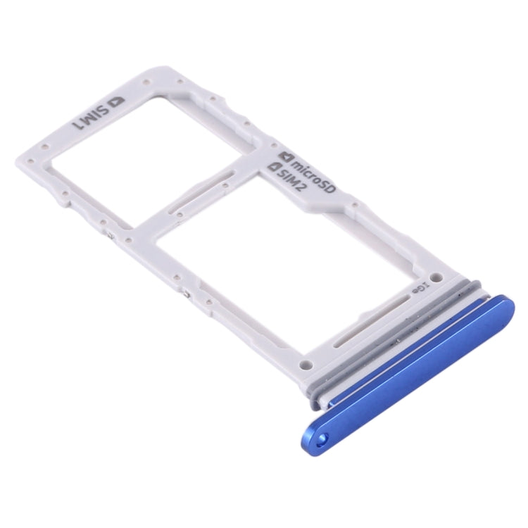 For Samsung Galaxy Note10+ SIM Card Tray + SIM Card Tray / Micro SD Card Tray (Blue) - Card Tray by buy2fix | Online Shopping UK | buy2fix
