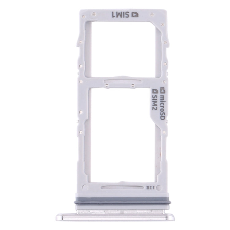 For Samsung Galaxy Note10+ SIM Card Tray + SIM Card Tray / Micro SD Card Tray (White) - Card Tray by buy2fix | Online Shopping UK | buy2fix