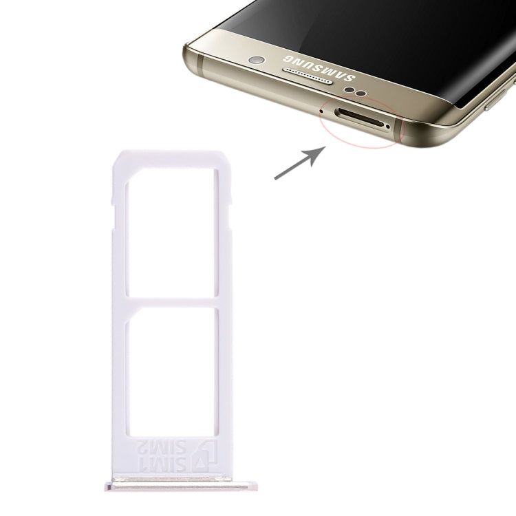 For Galaxy S6 Edge plus / S6 Edge+ 2 SIM Card Tray (Gold) - Card Tray by buy2fix | Online Shopping UK | buy2fix