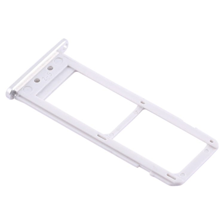 For Galaxy S6 Edge plus / S6 Edge+ 2 SIM Card Tray (Silver) - Card Tray by buy2fix | Online Shopping UK | buy2fix