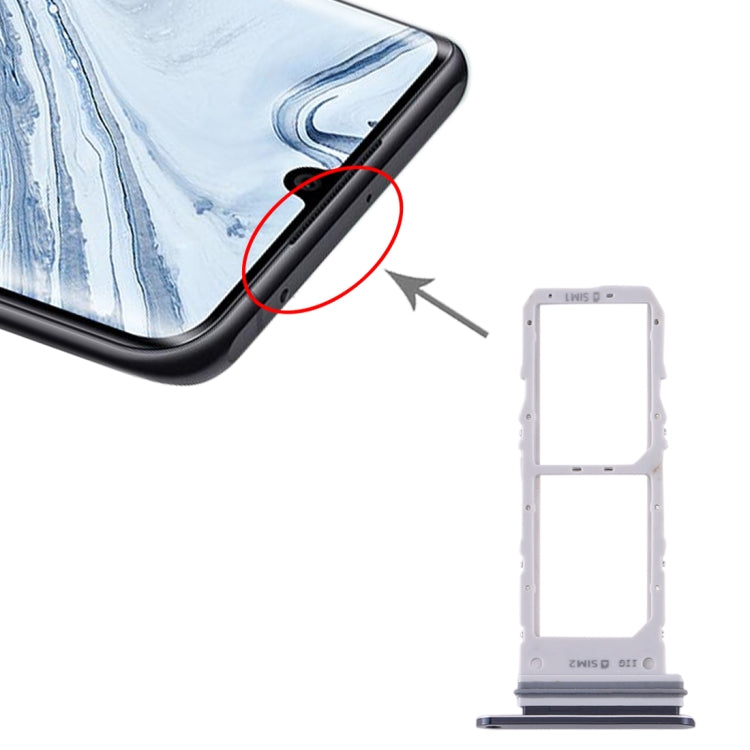 For Samsung Galaxy Note10 SIM Card Tray + SIM Card Tray (Black) - Card Tray by buy2fix | Online Shopping UK | buy2fix