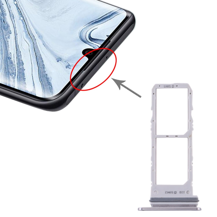 For Samsung Galaxy Note10 SIM Card Tray + SIM Card Tray (Grey) - Card Tray by buy2fix | Online Shopping UK | buy2fix