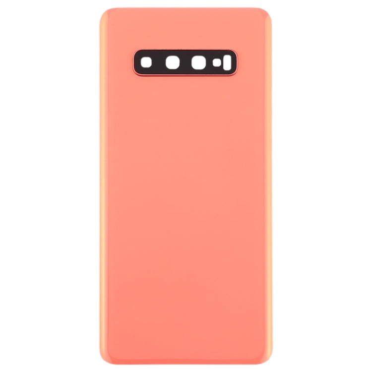 For Galaxy S10+ Battery Back Cover with Camera Lens (Pink) - Back Cover by buy2fix | Online Shopping UK | buy2fix