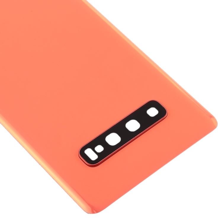 For Galaxy S10+ Battery Back Cover with Camera Lens (Pink) - Back Cover by buy2fix | Online Shopping UK | buy2fix
