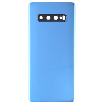 For Galaxy S10+ Battery Back Cover with Camera Lens (Blue) - Back Cover by buy2fix | Online Shopping UK | buy2fix