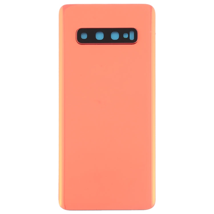 For Galaxy S10 Battery Back Cover with Camera Lens (Pink) - Back Cover by buy2fix | Online Shopping UK | buy2fix