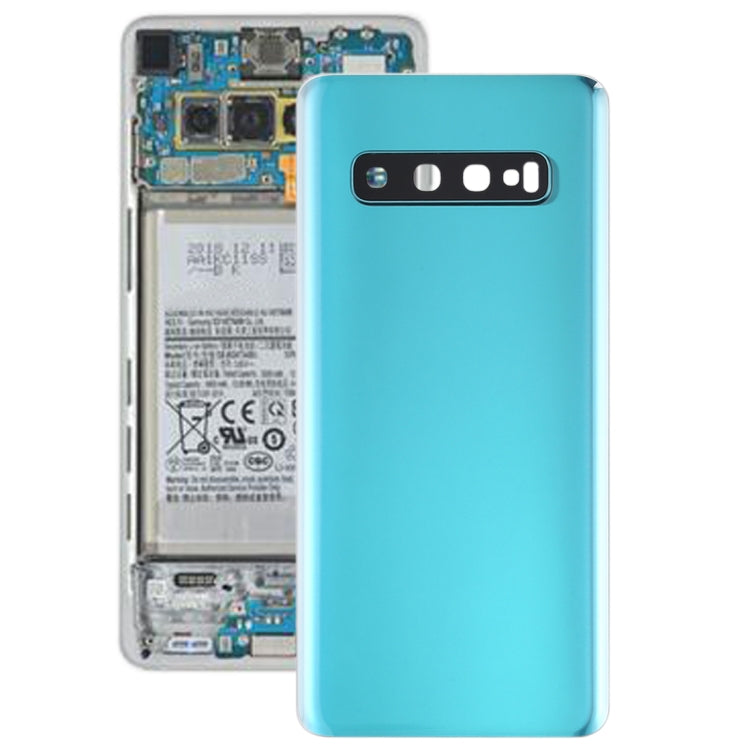 For Galaxy S10 Battery Back Cover with Camera Lens (Green) - Back Cover by buy2fix | Online Shopping UK | buy2fix