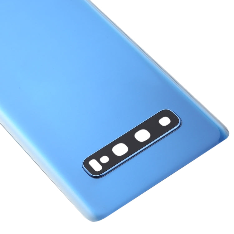 For Galaxy S10 Battery Back Cover with Camera Lens (Blue) - Back Cover by buy2fix | Online Shopping UK | buy2fix