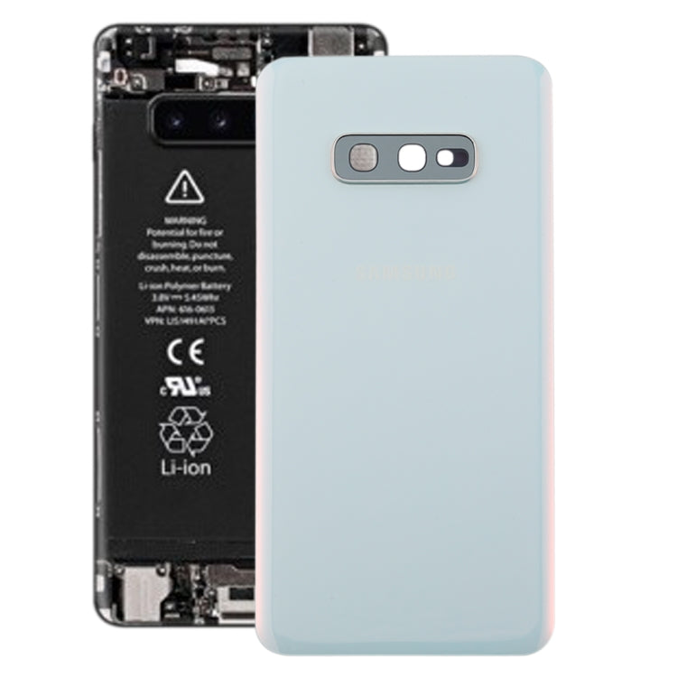 For Galaxy S10e Battery Back Cover with Camera Lens (White) - Back Cover by buy2fix | Online Shopping UK | buy2fix
