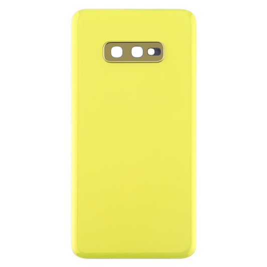 For Galaxy S10e Battery Back Cover with Camera Lens (Yellow) - Back Cover by buy2fix | Online Shopping UK | buy2fix