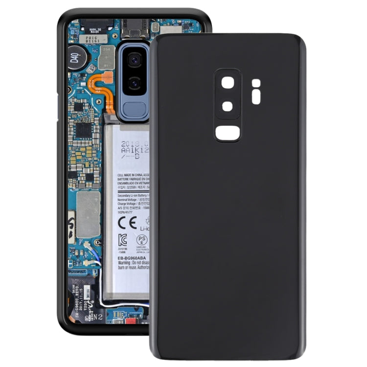 For Galaxy S9+ Battery Back Cover with Camera Lens (Black) - Back Cover by buy2fix | Online Shopping UK | buy2fix