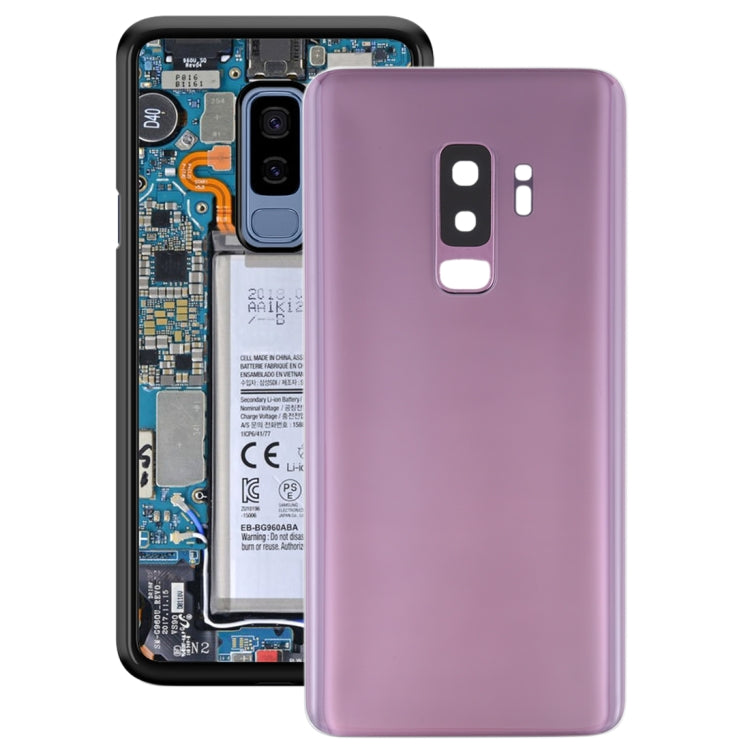 For Galaxy S9+ Battery Back Cover with Camera Lens (Purple) - Back Cover by buy2fix | Online Shopping UK | buy2fix