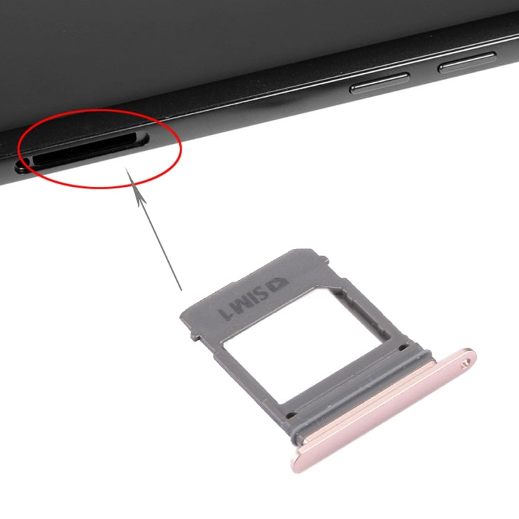 For Galaxy A5 (2017) / A520 & A7 (2017) / A720 SIM Card Tray + Micro SD Card Tray, Single Card (Pink) - Card Tray by buy2fix | Online Shopping UK | buy2fix